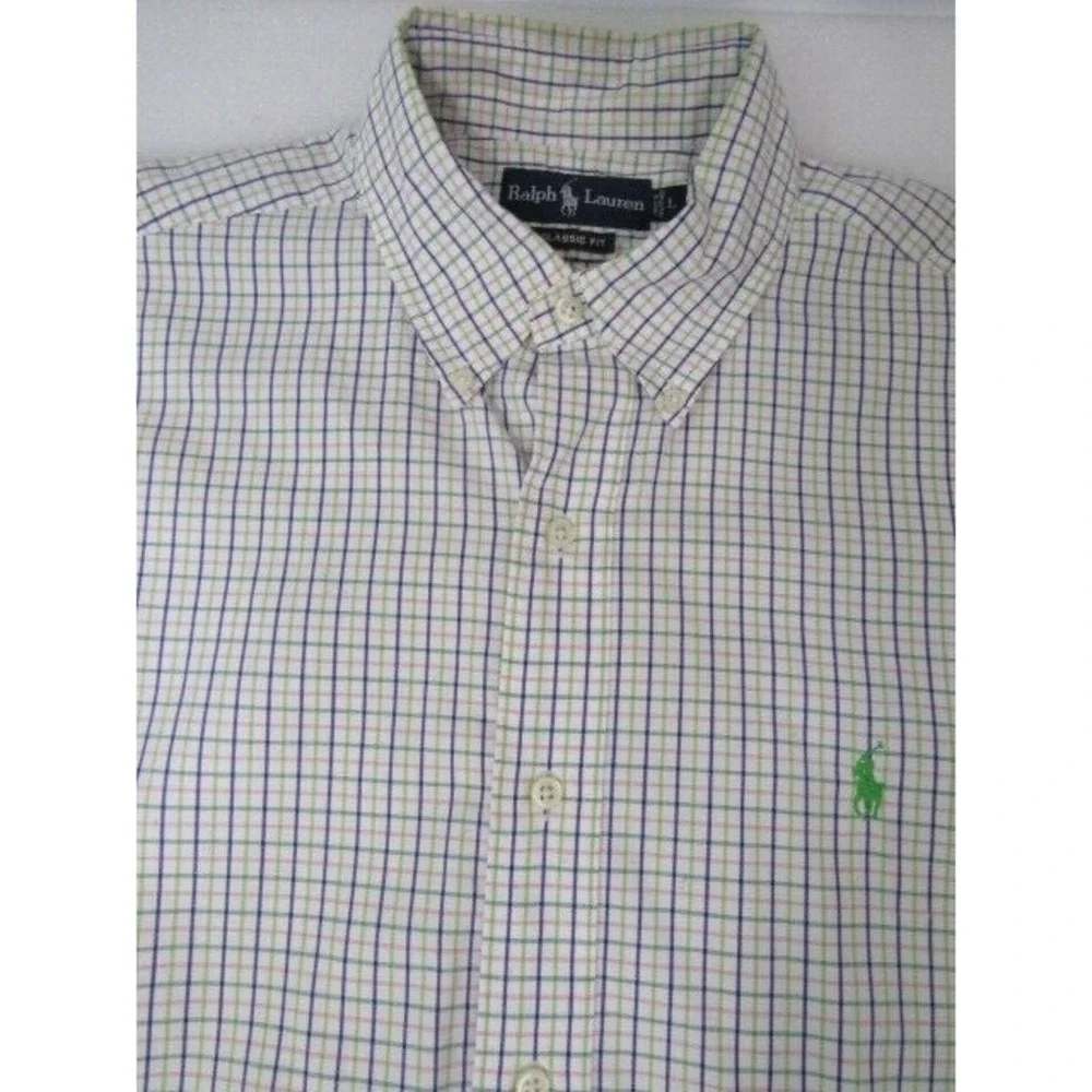 Ralph Lauren Polo Classic Oversized 100% Cotton‎ Multi-Color Short sleeve Sz XL